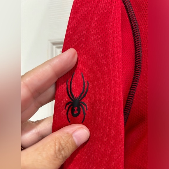 Spyder Womens XL Stretch Charger 1/2 Zip Baselayer Top Pulse Red NWT Sport Layer - Picture 7 of 10